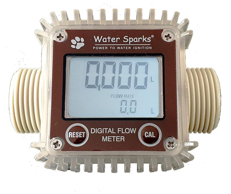 Water Sparks Digital Flow Meter For Water/Fuel/Petrol Diesel/Liquid Measuring Meter