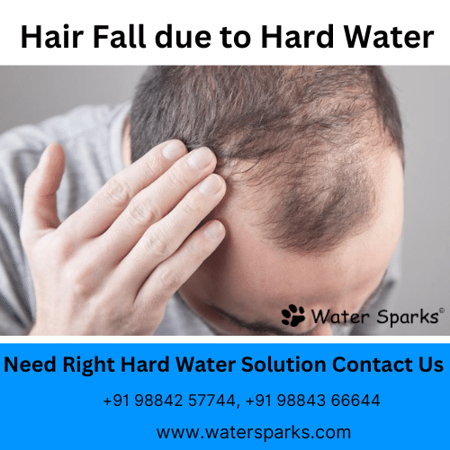 Hair fall and scalp damage due to Hard water