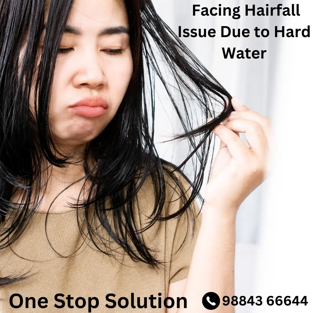 GIRL FACING HAIRFALL ISSUE DUE TO HARD WATER