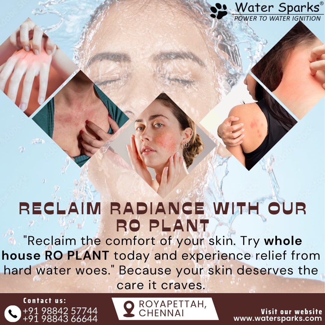 skin issue due to hard water