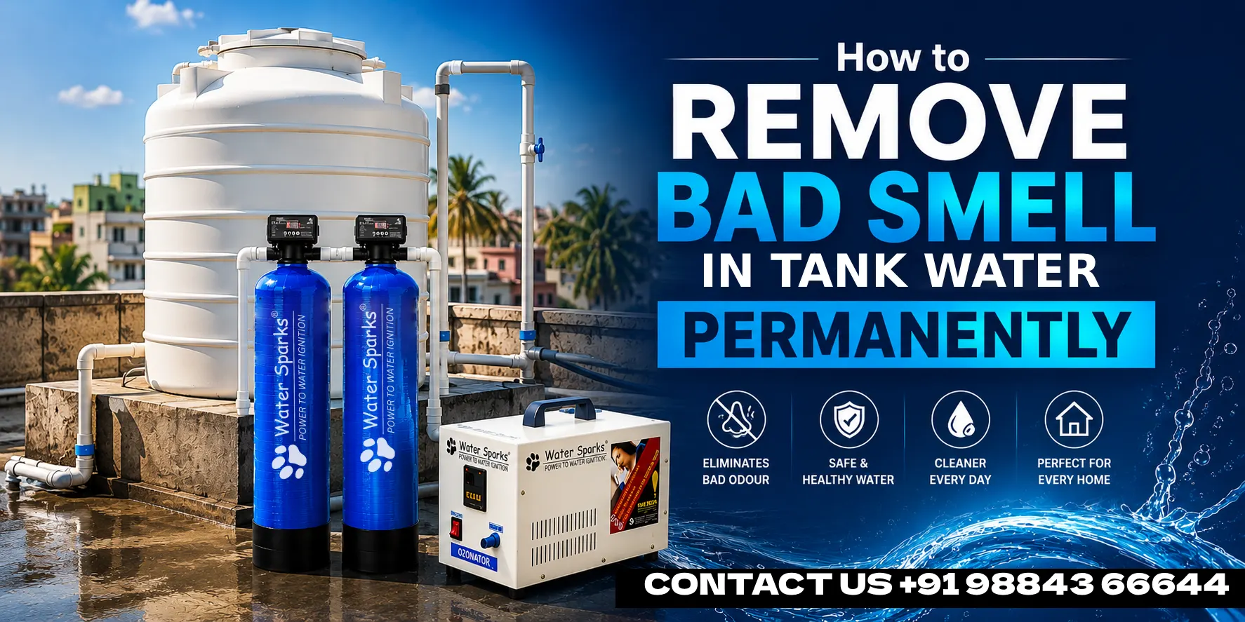 Stinking Tank Bad Smell in Water Tank | Water Odor Removal Solution