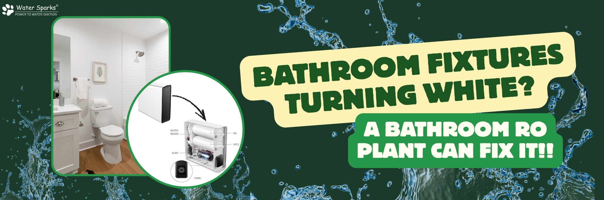 Bathroom Fixtures Turning White? A Bathroom RO Plant Can Fix It