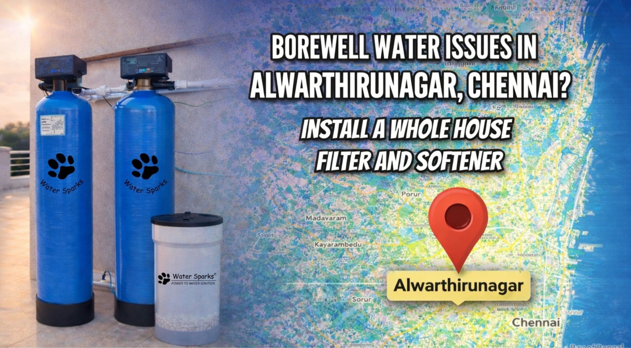 Borewell Water Issues in Alwar Thirunagar? Install a Whole House Filter and Softener