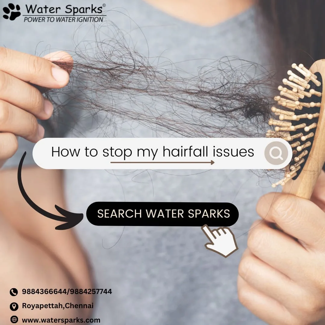 a woman find the hairfall issue