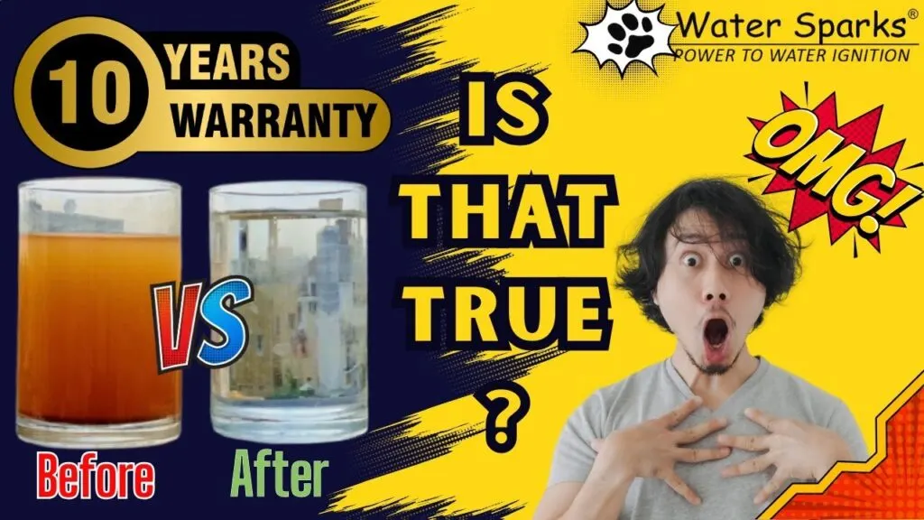 before and after of iron water glass vs clean water glass