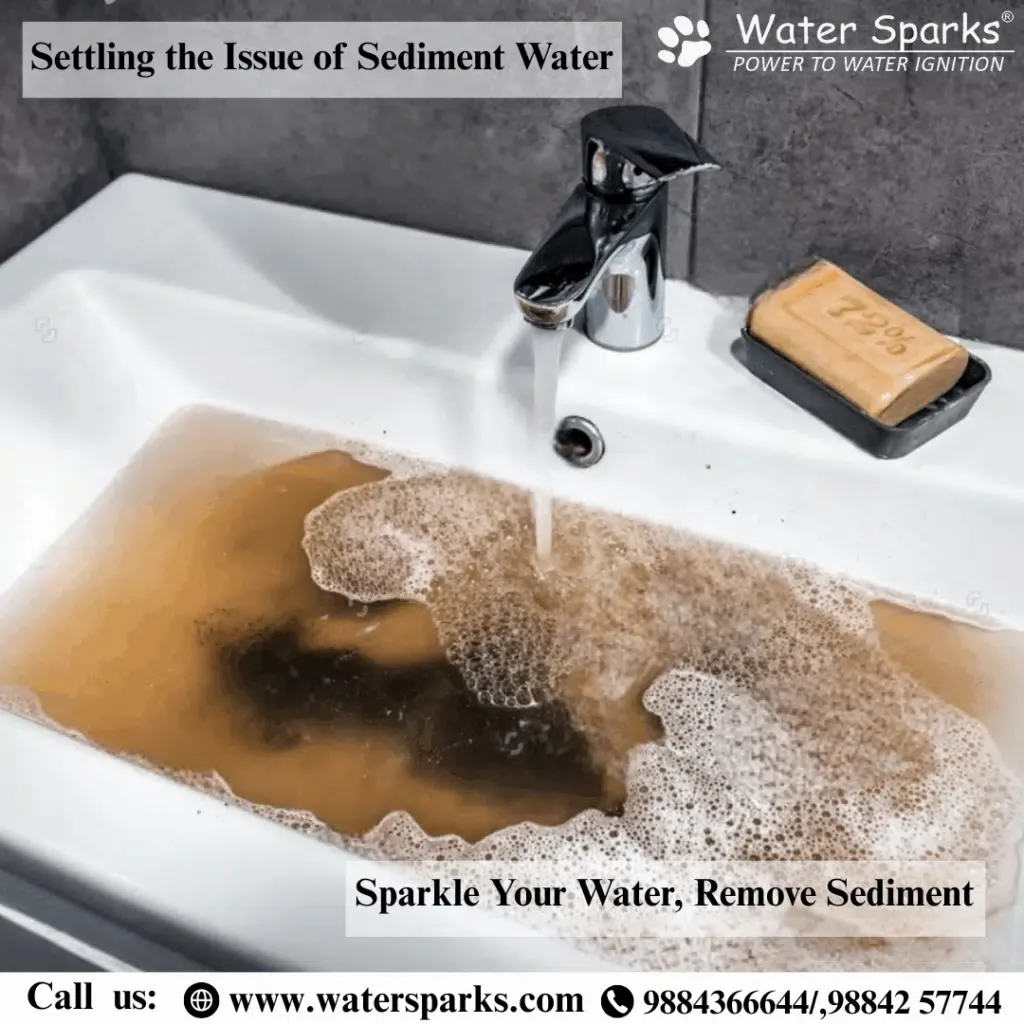 sediment water in my bathroom tap water