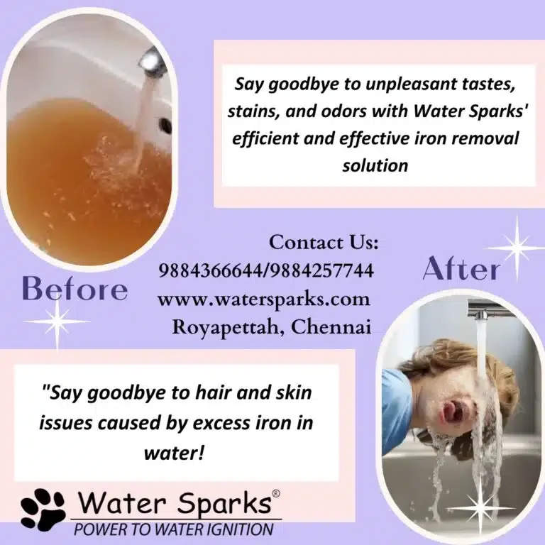 water sparks Iron water solution for home