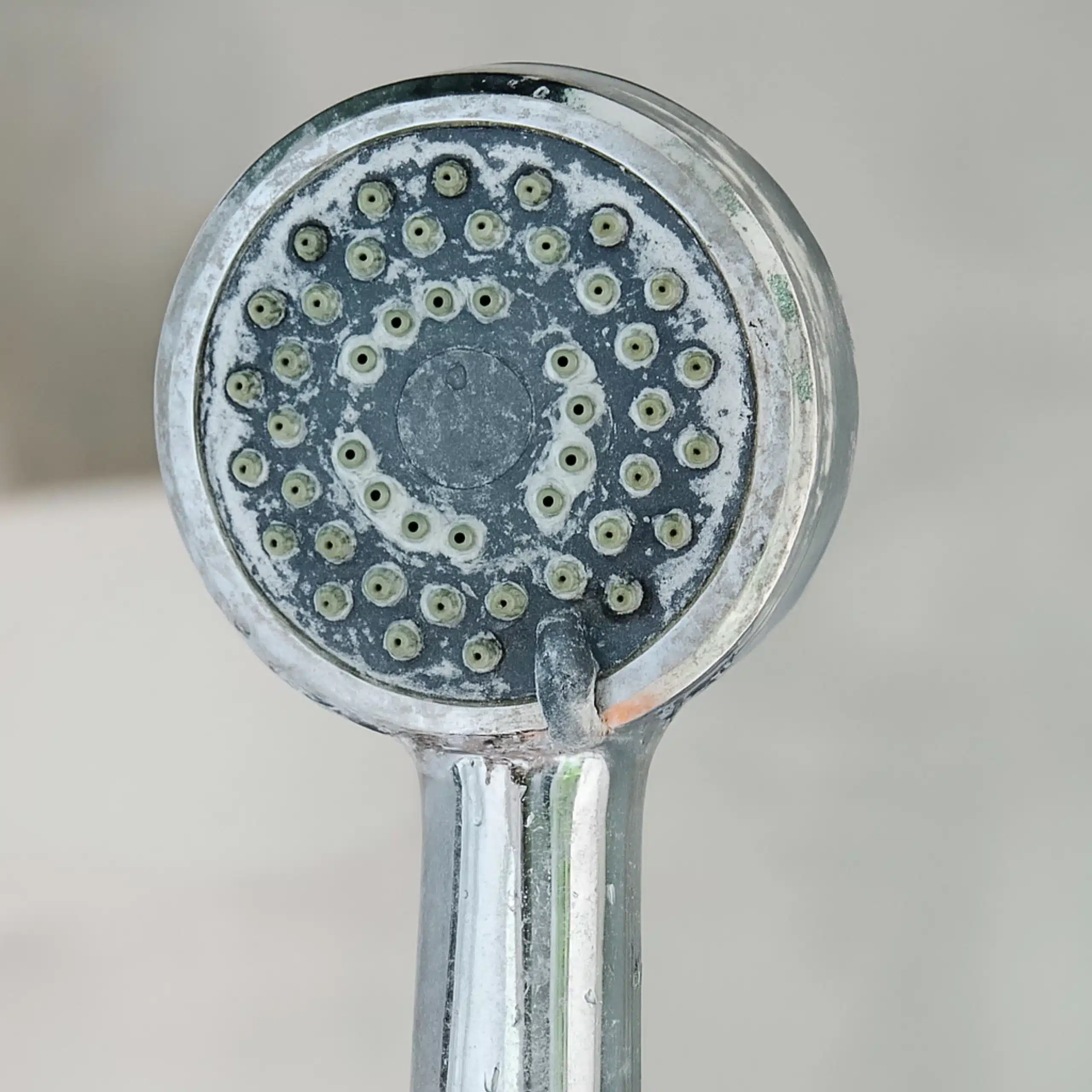 white stains in showerhead