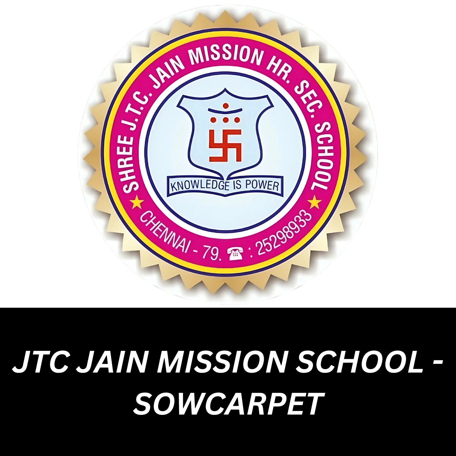 logo of JTC Jain Mission School - Sowcarpet