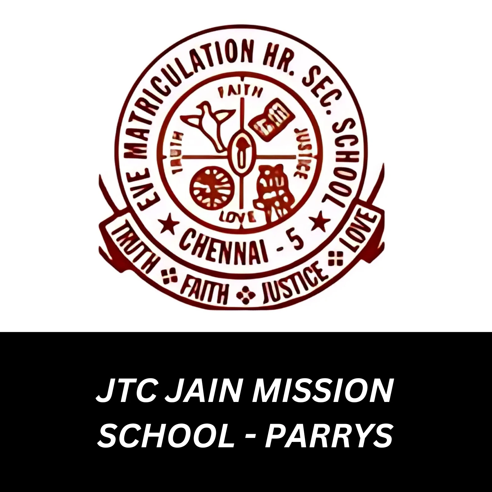 logo of JTC jain Mission school - Parrys