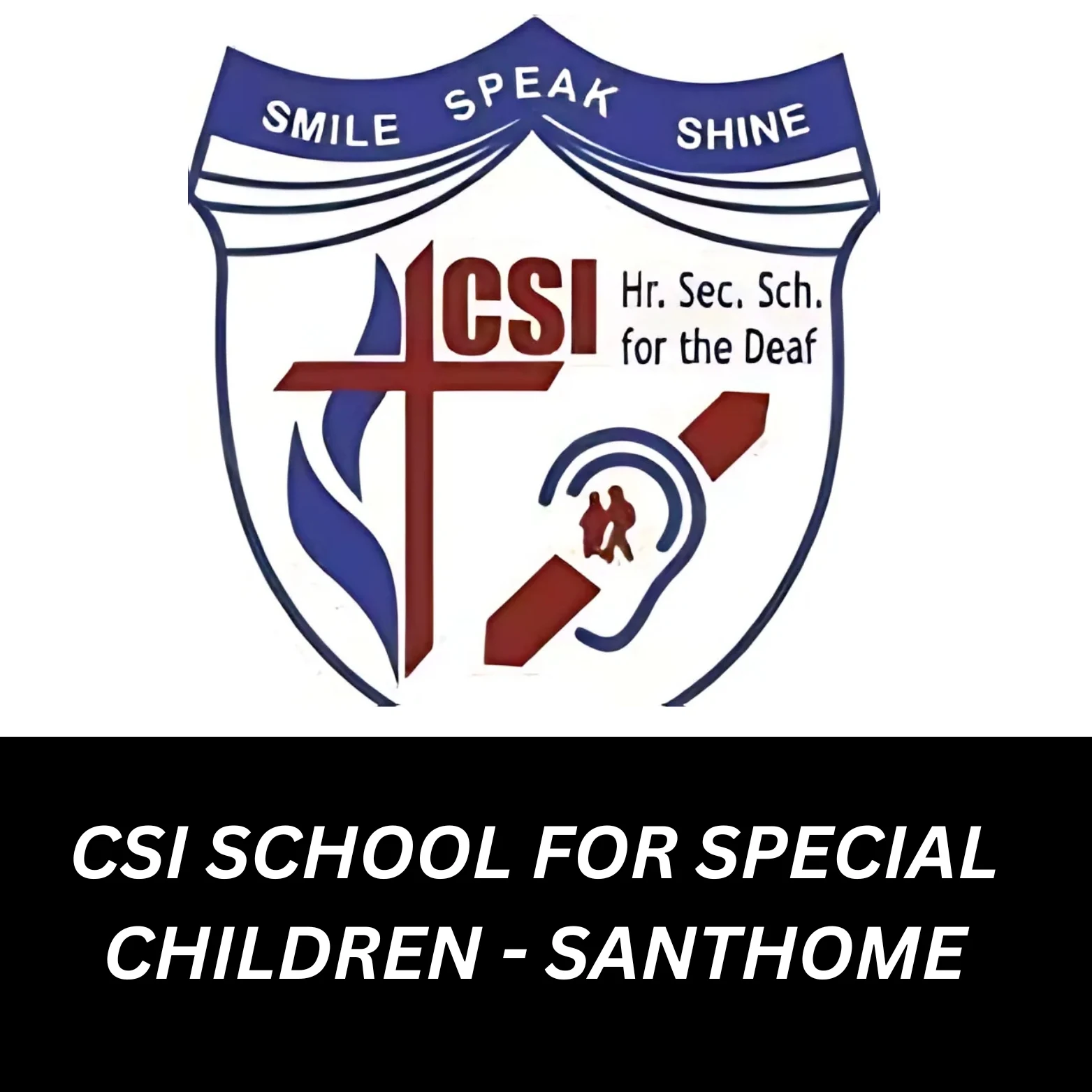 logo of csi school for special children - Santhome