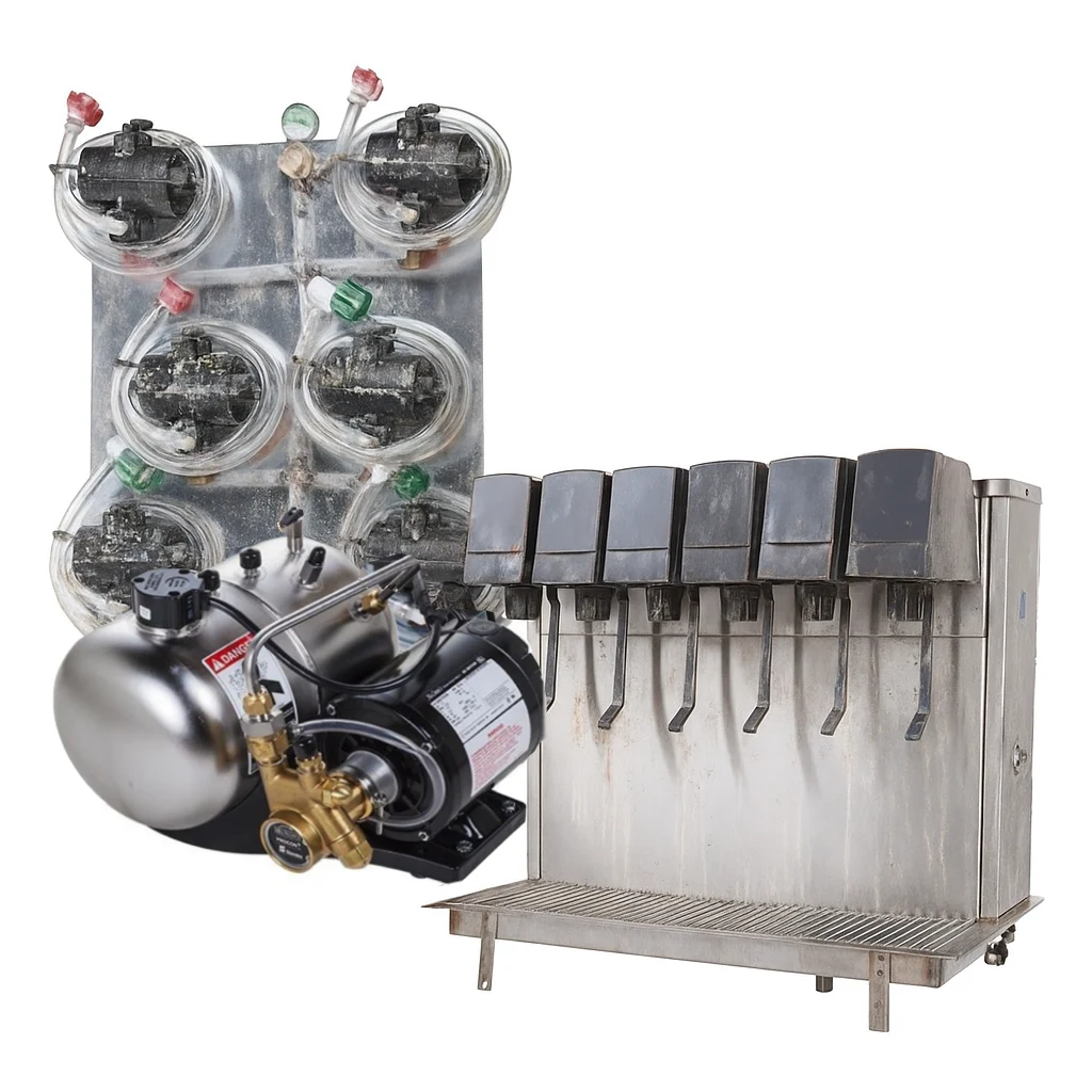 high tds water damage soda fountain machine