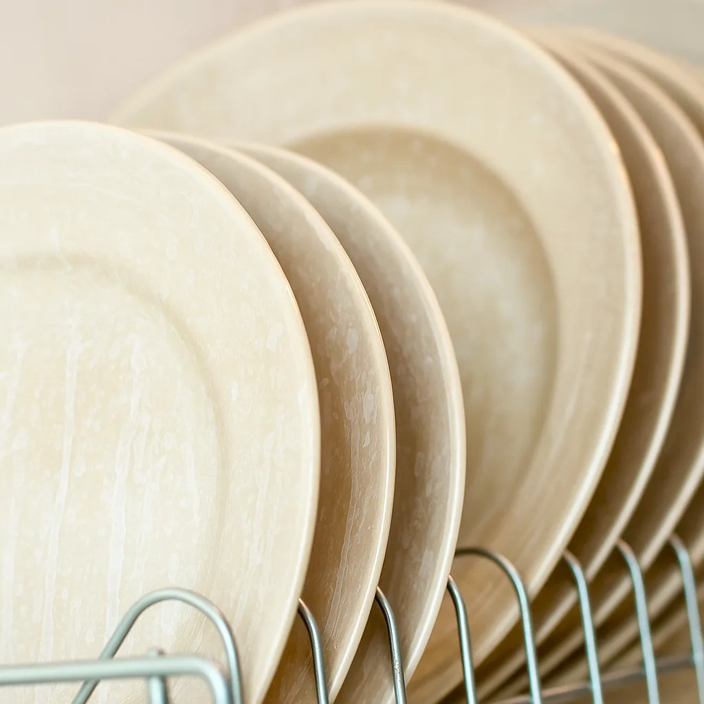 white stains marks on plates