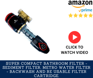 Water Sparks ® Super Compact Bathroom Filter
